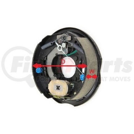 EB01-075 by TRAILER PARTS PRO - Redline 7in 2.2K RH Elec Drum Brake