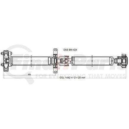 BM-424 by DIVERSIFIED SHAFTS SOLUTIONS, INC. (DSS) - Drive Shaft Assembly
