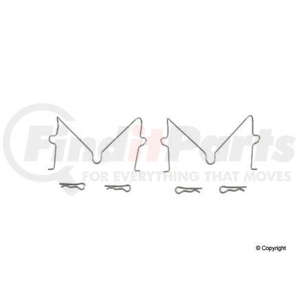 612 51 022 by OPPARTS - Disc Brake Hardware Kit for TOYOTA