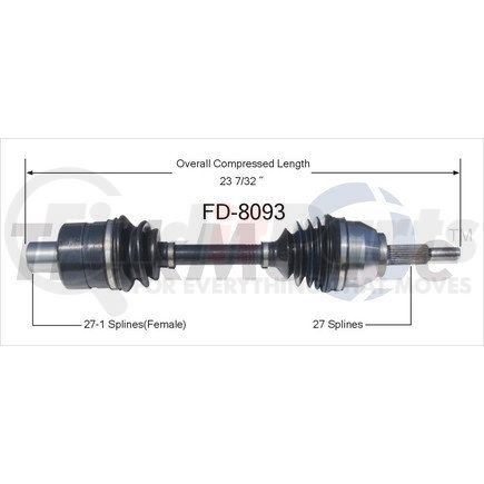 FD-8093 by SURTRAK AXLE - SURTRAK AXLE FD-8093 Axle