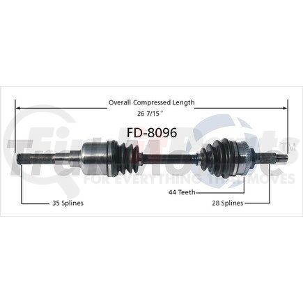 FD-8096 by SURTRAK AXLE - SURTRAK AXLE FD-8096 Axle