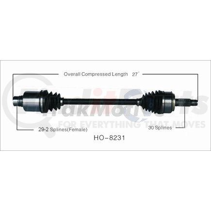 HO-8231 by SURTRAK AXLE - SURTRAK AXLE HO-8231 Axle