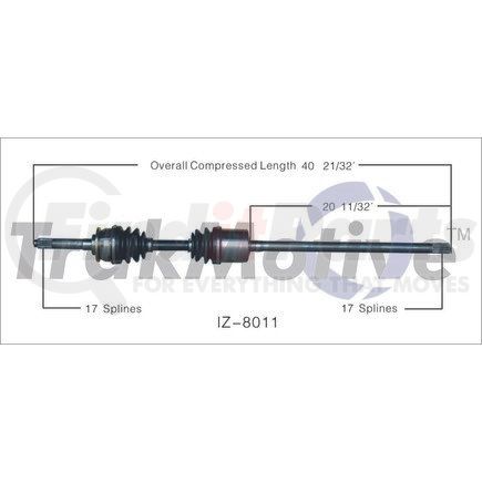 IZ-8011 by SURTRAK AXLE - SURTRAK AXLE IZ-8011 Axle