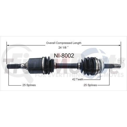 NI-8002 by SURTRAK AXLE - SURTRAK AXLE NI-8002 Axle