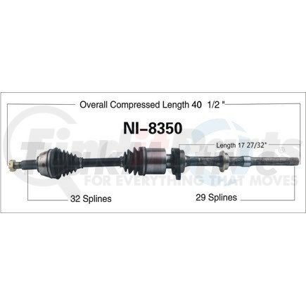 NI-8350 by SURTRAK AXLE - SURTRAK AXLE NI-8350 Axle