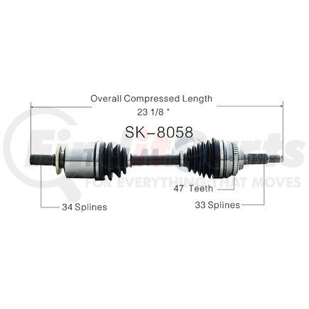 SK-8058 by SURTRAK AXLE