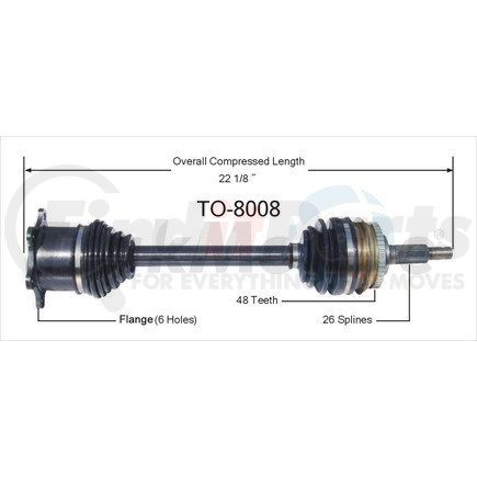 TO-8008 by SURTRAK AXLE - SURTRAK AXLE TO-8008 Axle