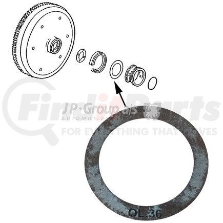 8110450502 by JOPEX - Flywheel Shim for VOLKSWAGEN AIR