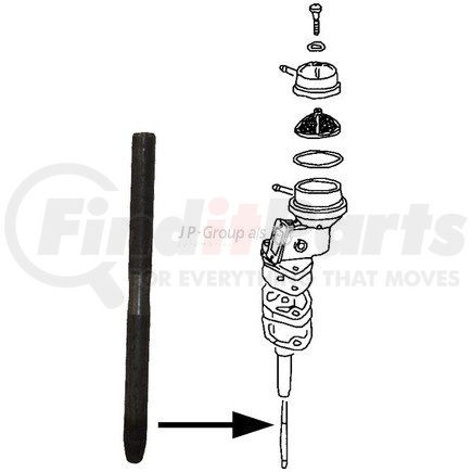 8116002006 by JOPEX - Fuel Pump Push Rod for VOLKSWAGEN AIR