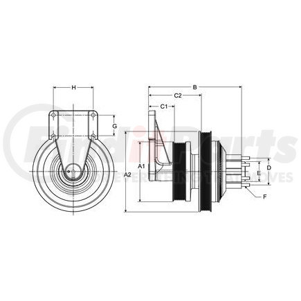 99A9579 by HORTON - CLUTCH DMA SE 21 DET,173.0/259.1,10-PK/8-PK,65.0 PLT,29.6 STUDS