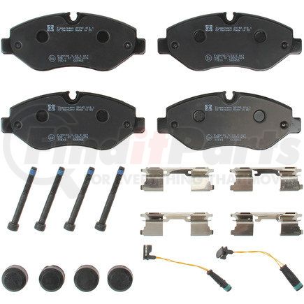 640 4310 00 by ZIMMERMANN - Disc Brake Pad and Rotor Kit for MERCEDES BENZ