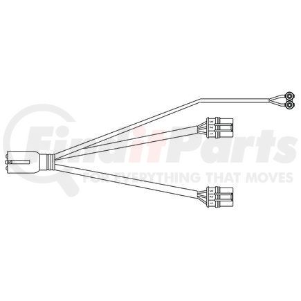 36-9513 by PHILLIPS INDUSTRIES - Trailer Harness - LED Model 44 and 60 Lamp Module AMP Connector, 3 stop-tail-turn and 1 PL-10 marker