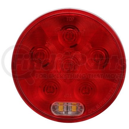 44605R by TRUCK-LITE - Super 44, LED, Red/Clear, Round, 8 Diode, Stop/Turn/Tail & Backup, Grommet Mount, Heated