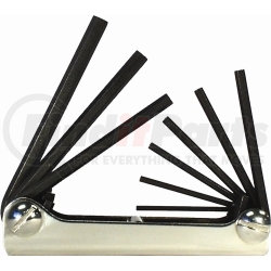 20911 by EKLIND TOOL COMPANY - Eklind 20911 5/64-1/4" 9Pc. Ball End Fold Up SAE Hex Key Set