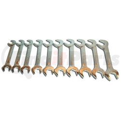 9810 by V8 HAND TOOLS - Jumbo Angle Head Wrench Set, SAE, 10 pc