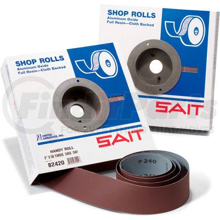 81220 by UNITED ABRASIVES - United Abrasives - Sait 81220 DA-F Shop Roll 2" x 50 Yds 120 Grit Handy Roll Aluminum Oxide