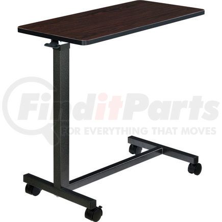 YUE6110 by GLOBAL INDUSTRIAL - Global Industrial&#153; Overbed Table With H-Base, Walnut Laminate Tabletop