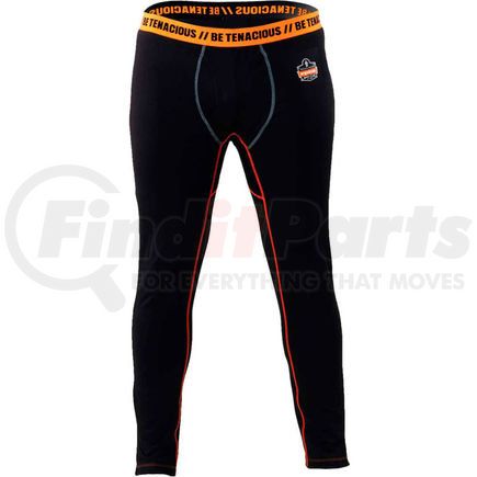 40803 by ERGODYNE - Ergodyne N-Ferno&#174; 6480 Thermal Base Layer Bottoms, Black, Medium