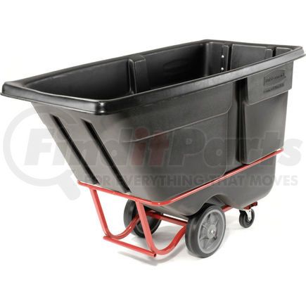 FG131600BLA by RUBBERMAID - Rubbermaid&#174; Heavy Duty Plastic Tilt Truck, 1 Cu. Yd. Cap, 2100 Lbs. Cap, Black