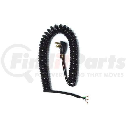 02551.70.01 by GENERAL CABLE - Carol 02551.70.01 12' Coiled Power Tool Extension/Power Supply Cord, 16awg 15a/125v-Black