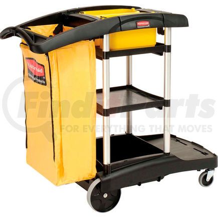 FG9T7200BLA by RUBBERMAID - Rubbermaid&#174; High Capacity Cleaning Cart 9T72