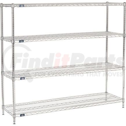 18606C by GLOBAL INDUSTRIAL - Nexel&#174; Chrome Wire Shelving Starter - 60"W x 18"D x 63"H