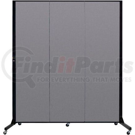 BFSL683-DG by SCREENFLEX - Screenflex 3 Panel Light-Duty Portable Room Divider, 6'5"H x 5'9"L, Fabric Color: Stone