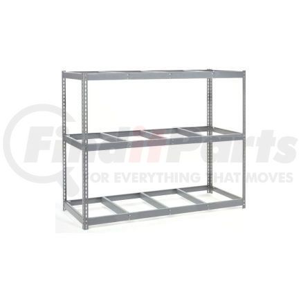 716680 by GLOBAL INDUSTRIAL - Global Industrial&#153; Wide Span Rack 96Wx36Dx96H, 3 Shelves No Deck 1100 Lb Cap. Per Level, Gray