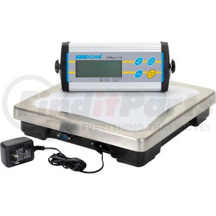 CPWplus 15 by ADAM EQUIPMENT - Adam Equipment CPWplus 15 Digital Bench Scale 33lb x 0.01lb 11-13/16" x 11-13/16" Platform