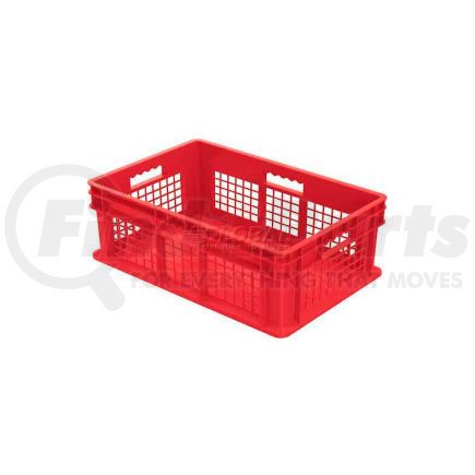 37678RED by AKRO MILS - Global Industrial&#153; Mesh Straight Wall Container, Solid Base, 23-3/4"Lx15-3/4"Wx8-1/4"H, Red