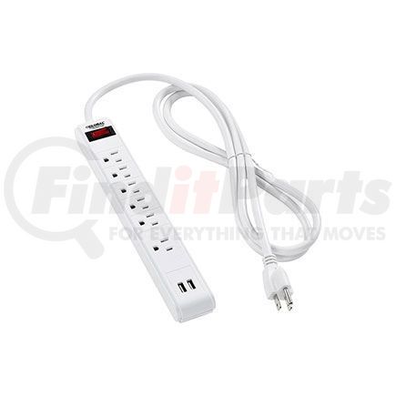 LTS-6N by GLOBAL INDUSTRIAL - Global Industrial&#153; Surge Protected Power Strip W/USB Ports, 5+1 Outlets, 15A,900 Joules,6' Cord