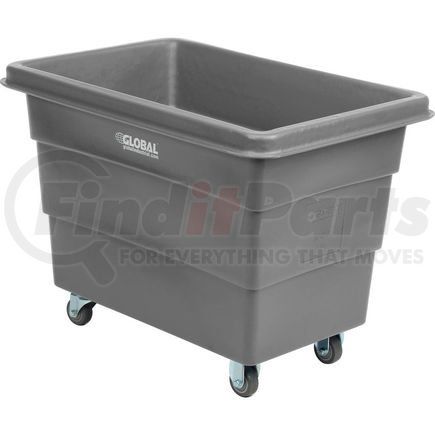 800313GY by GLOBAL INDUSTRIAL - Global Industrial&#8482; Plastic Bulk Box Truck, 8 Bushel, direct mount base Gray