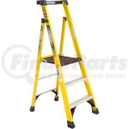 PD7303 by WERNER - Werner 3' Type 1AA Fiberglass Podium Ladder - PD7303