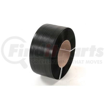 48H.50.2172 by PAC STRAPPING PROD INC - Polypropylene Strapping 1/2" x .026" x 7,200' Black 8" x 8" Core