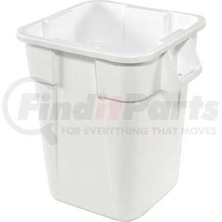 FG352600WHT by RUBBERMAID - Rubbermaid&#174; Brute 28 Gallon Square Waste Receptacles, White - FG352600WHT 