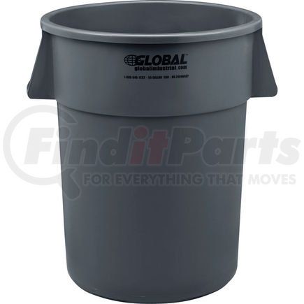 5500-GY by GLOBAL INDUSTRIAL - Global Industrial&#153; Plastic Trash Can, Gray, 55 Gallon