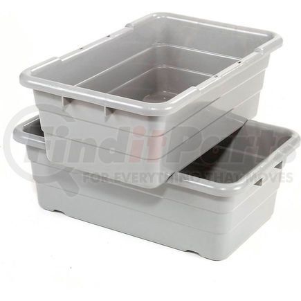 TUB2516-8GY by QUANTUM STORAGE SYSTEMS - Cross Stack Nest Tote Tub TUB2516-8 -  25-1/8 x 16 x 8-1/2 Gray