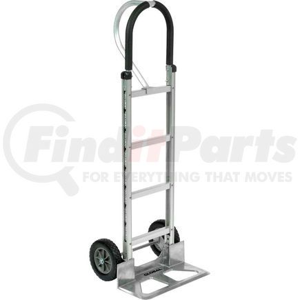 168266 by GLOBAL INDUSTRIAL - Global Industrial&#8482; Aluminum Hand Truck - Loop Handle - Mold-On Rubber Wheels