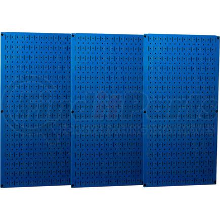 35-P-3248BU by WALL CONTROL - Wall Control Industrial Metal Pegboard, Blue, 48" X 32" X 3/4"