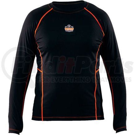 40206 by ERGODYNE - Ergodyne N-Ferno&#174; 6435 Thermal Base Layer Long Sleeve Shirt, Black, 2XL