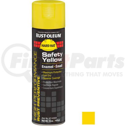 V2143838 by RUST-OLEUM - Rust-Oleum High Performance V2100 Rust Preventive Enamel Aerosol, Safety Yellow, 15 oz.- V2143838