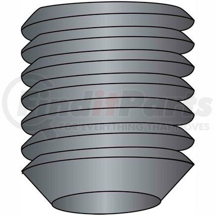 101337 by BRIGHTON-BEST - Socket Set Screw - 1/4-28 x 1/4" - Cup Point - Steel Alloy - Thermal Black Oxide - UNF -