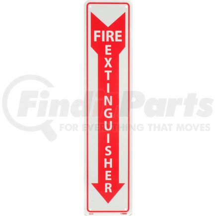 GL23R by NATIONAL MARKER COMPANY - Fire Extinguisher Sign - Vertical - Plastic Glow