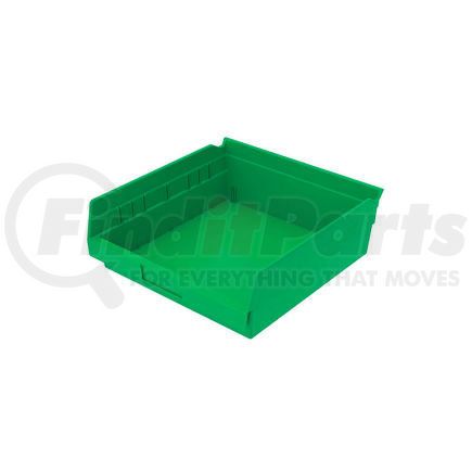 QSB109GN by QUANTUM STORAGE SYSTEMS - Global Industrial&#153; Plastic Nesting Storage Shelf Bin 11-1/8"W x 11-5/8"D x 4"H Green