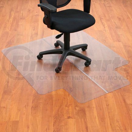 130227 by ALECO - Interion&#174; Office Chair Mat for Hard Floor - 45"W x 53"L with 25" x 12" Lip - Straight Edge