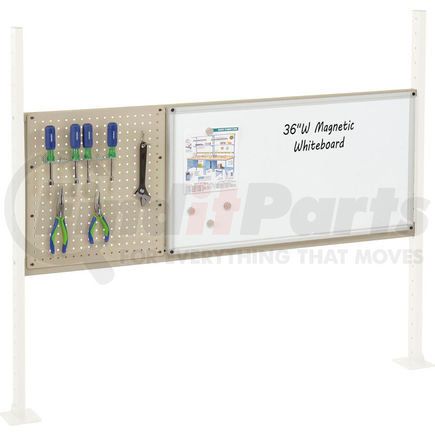 319176TN by GLOBAL INDUSTRIAL - Global Industrial&#153; Panel Kit for 60"W Workbench 18"W Pegboard & 36"W Whiteboard, Mount Rail TN