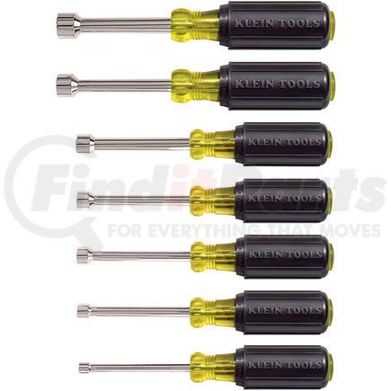 631 by KLEIN TOOLS - Klein Tools&#174; Nut Driver Set 3" Shafts, 7 Pc 631