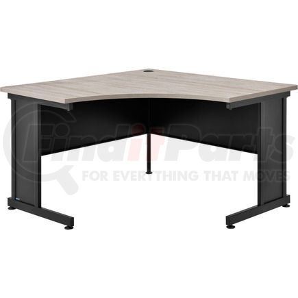 248993RGY by GLOBAL INDUSTRIAL - Interion&#174; 48"W Corner Desk - Rustic Gray