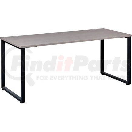 695599 by HIRSH INDUSTRIES INC - Interion&#174; Open Plan Office Desk - 72"W x 30"D x 29"H - Gray Top with Black Legs