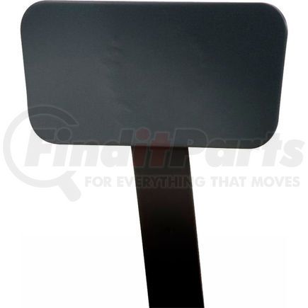 6200-B-10 by NATIONAL PUBLIC SEATING - NPS Steel Backrest for 6200 and 6300 Series Stools - Black